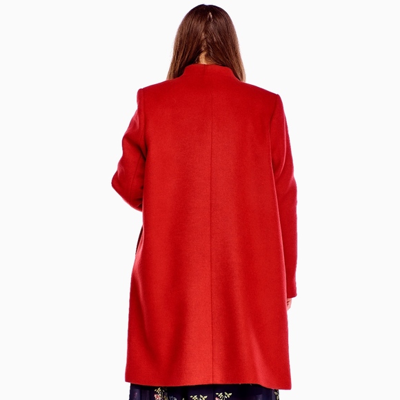 Plus Size Wool Coat - Picture 3 of 3